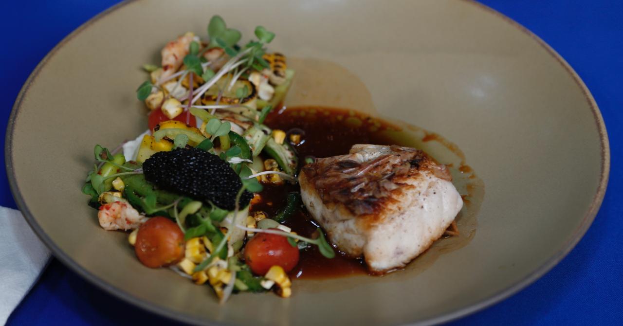 Crusted Red Snapper Dish