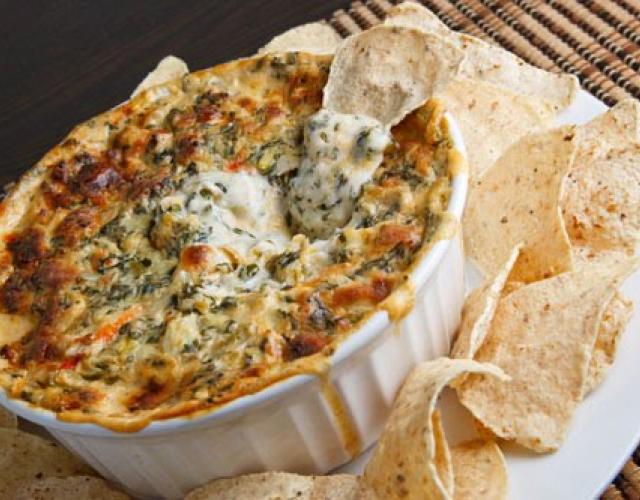 Spinach & Artichoke Dip with Crabmeat Louisiana Seafood